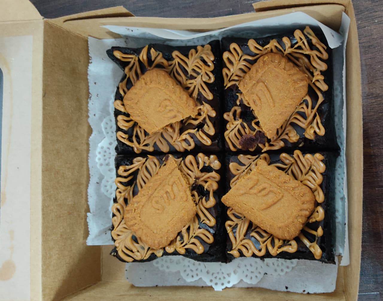 Biscoff Rush — eggless brownie by La Cheffe Bakes
