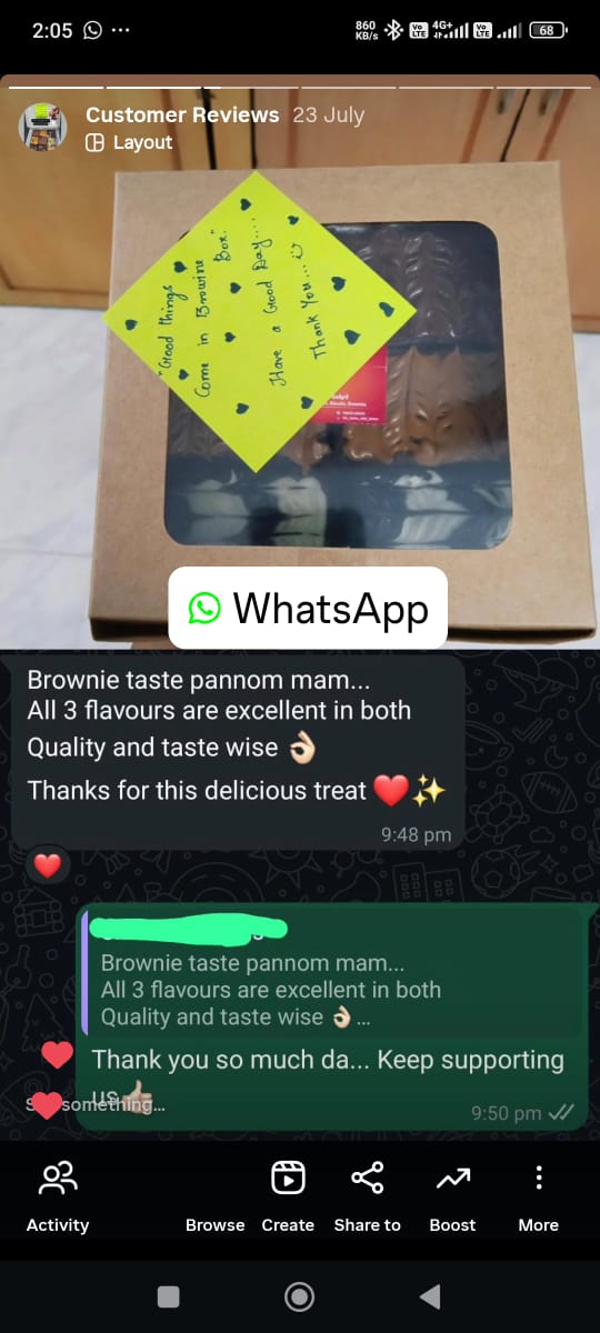 Customer WhatsApp review — July 2024